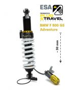 Touratech Suspension, lowering by -50mm for BMW F800GS Adventure from 2014 Type: Plug & Travel for BMW ESA
